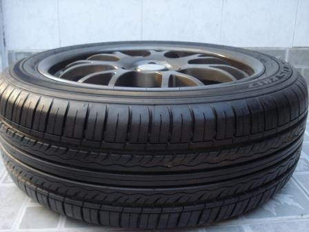 ล้อแม็ก17 4รู 100พร้อมยางยางดอกหนาๆไว้เป็นอะไหล่ 1วง