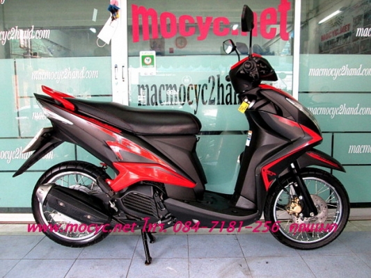 MIO 125 i GT  ปี 56  สี ดำแดง (รถบ้าน ) มีเล่มพร้อมโอน แถมฟรี  เสื้อ และ หมวกกันน็อก  25900