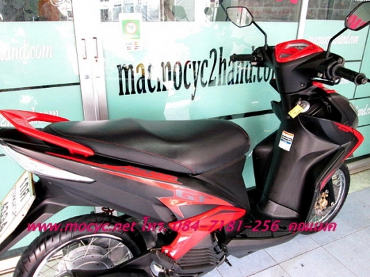 MIO 125 i GT  ปี 56  สี ดำแดง (รถบ้าน ) มีเล่มพร้อมโอน แถมฟรี  เสื้อ และ หมวกกันน็อก  25900