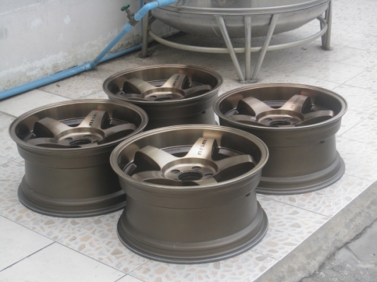 ขายล้อแม็กมือสอง ลายNismo 17"x8.5" et20 5รู114.3 สีน้ำตาลหน้าชาขอบชา สนใจติดต่อเล็กคลองสามครับ (081-3747940)