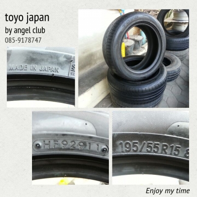 TOYO 195-55-15 japan 1คู่ TOYO 195-55-15 japan 1คู่
