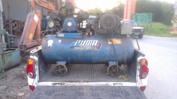 Sell> ขายปั้มลมมือสอง Puma 5 แรง มอเตอร์ 5 แรง 3 เฟส เดิมทั้งตัว พร้อมใช้งาน กำแพงแสน นครปฐมครับ
