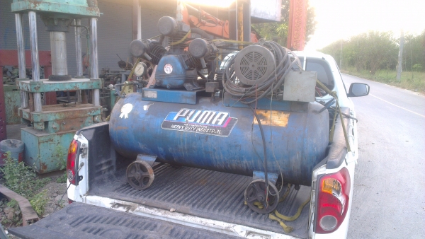 Sell> ขายปั้มลมมือสอง Puma 5 แรง มอเตอร์ 5 แรง 3 เฟส เดิมทั้งตัว พร้อมใช้งาน กำแพงแสน นครปฐมครับ