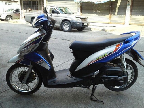 mio 115 I ปี 55 สีน้ำเงิน ขาว  หัวฉีด ประหยัดน้ำมัน เครื่องเดิม แน่นๆ