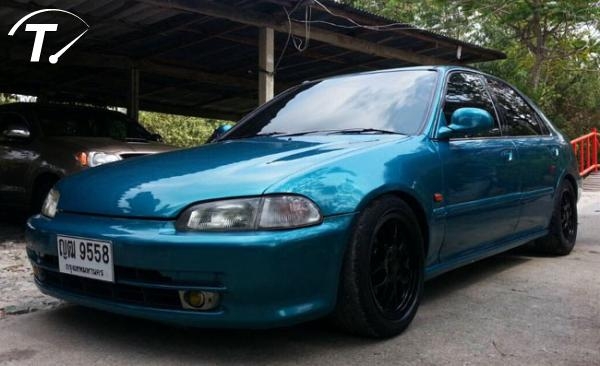 HONDA CIVIC 4 D ปี 95 เครื่อง D15B Vtec เกียร์ออโต้ แก๊ส LPG ภาษีไม่ขาด เอกสารพร้อมโอน