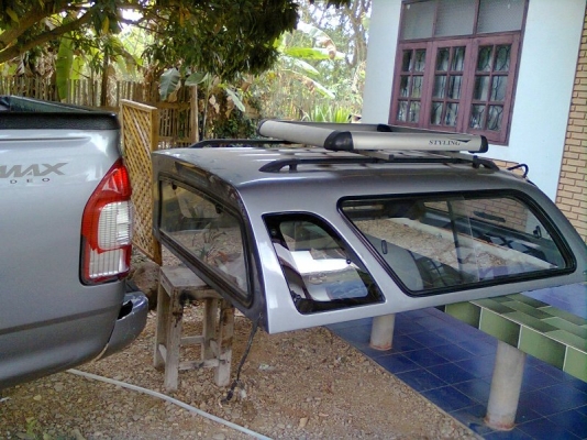 ขายหลังคาใส่กระบะD-MAX CAB ยี่ห้อALPHA(มือสอง)ราคา4000บาท