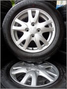 ขายยาง พร้อมล้อแม็ก ถอดป้ายแดง Brio ปี 2013 175-65-14