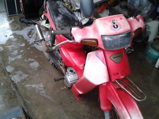 KAWAZAKI พร้อมทะเบียนไม่มีขุดโอน 1800 บาท KAWAZAKI พร้อมทะเบียนไม่มีขุดโอน 1800 บาท