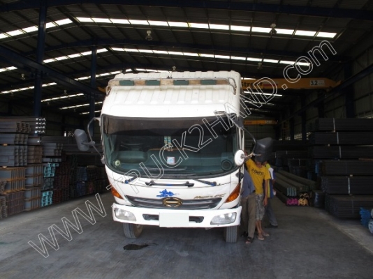 รถบรรทุก 6 ล้อ ยีห้อ HINO รุ่นFC4JLRA ขนาด 170 แรงม้า ติดเครนขนาด 3 ตัน