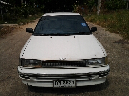 ขายรถยนต์ ปี91 โตโยต้า โคโรล่า รุ่นโดเรม่อน เครื่อง1300cc. เกียร์ธรรมดา พวงมาลัยเพาเวอร์ แอร์เย็น ล้อแม็ก ภายในสวย รถขับดี ช่วงล่างดี (ไม่ใช่แท็กซี่+ไม่ใช่รถน้ำท่วม)