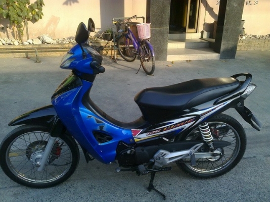 ขายเวฟ125 ปี49 สีน้ำเงินดำ