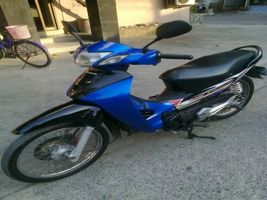 ขายเวฟ125 ปี49 สีน้ำเงินดำ