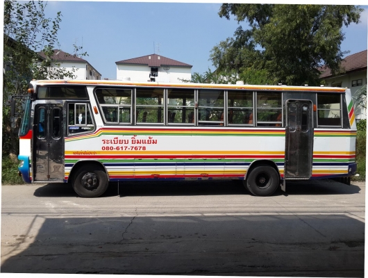 ขายรถบัสพัดลม 6 ล้อ ราคาถูก