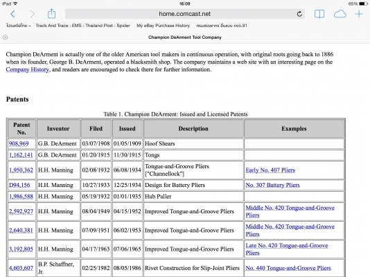 ขายคีม Vintage Channellock No.420 รุ่นสอง ผลิตราวปี 1953-1962 ขายคีม Vintage Channellock No.420 รุ่นสอง ผลิตราวปี 1953-1962