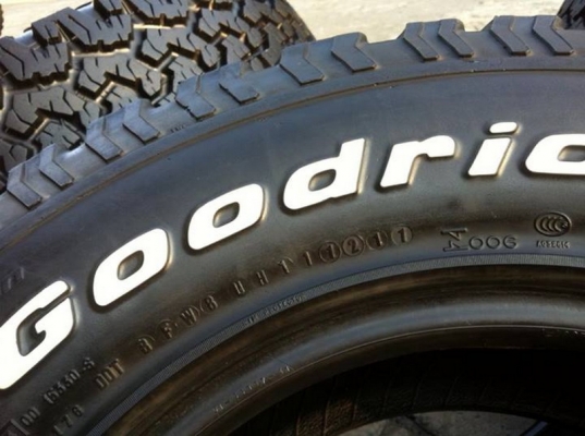 ขายยาง BF Goodrich All-terrain ขนาด 265 75 r16 ดอก9มิล