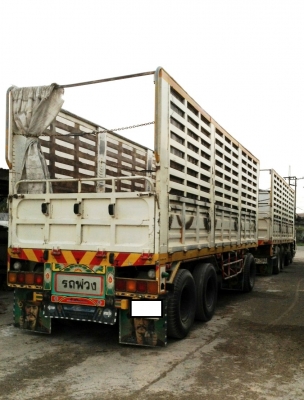 ขายรถพ่วง 24 ล้อ HINO 320 แรง โปรเฟีย แม่+ลูก คอกเกษตรมีตะแกรง ไม่ดัมพ์ รถน้ำมัน