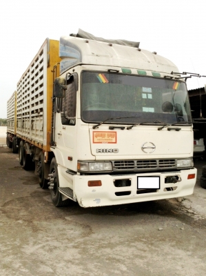 ขายรถพ่วง 24 ล้อ HINO 320 แรง โปรเฟีย แม่+ลูก คอกเกษตรมีตะแกรง ไม่ดัมพ์ รถน้ำมัน