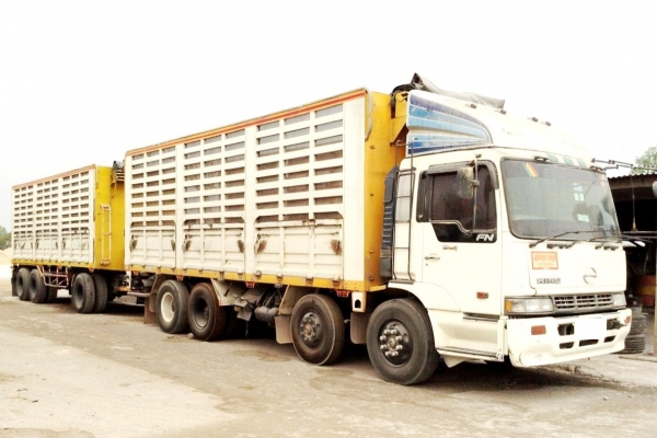 ขายรถพ่วง 24 ล้อ HINO 320 แรง โปรเฟีย แม่+ลูก คอกเกษตรมีตะแกรง ไม่ดัมพ์ รถน้ำมัน
