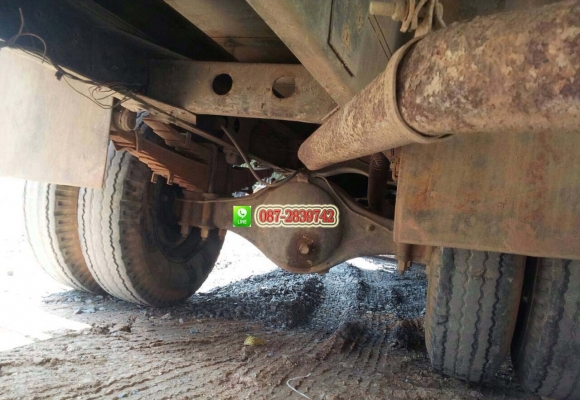 ขายรถบรรทุก 6 ล้อ กระบะพื้นเรียบ (ถอดเครนออกแล้ว) HINO