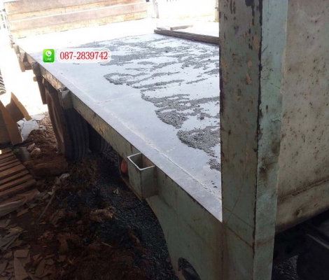 ขายรถบรรทุก 6 ล้อ กระบะพื้นเรียบ (ถอดเครนออกแล้ว) HINO