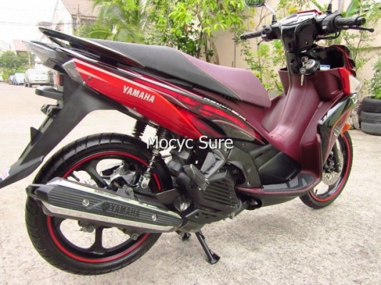 Yamaha Nouvo SX สีแดงดำ ล้อแม็กซ์ ตัวท๊อป  ปี 56 วิ่ง 3,7xxกิโล รถ8เดือน