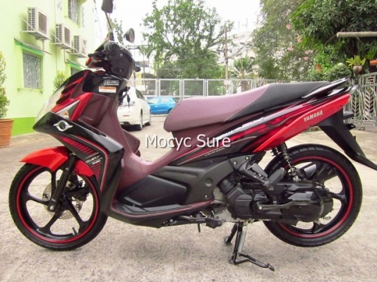 Yamaha Nouvo SX สีแดงดำ ล้อแม็กซ์ ตัวท๊อป  ปี 56 วิ่ง 3,7xxกิโล รถ8เดือน