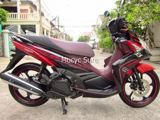 Yamaha Nouvo SX สีแดงดำ ล้อแม็กซ์ ตัวท๊อป  ปี 56 วิ่ง 3,7xxกิโล รถ8เดือน