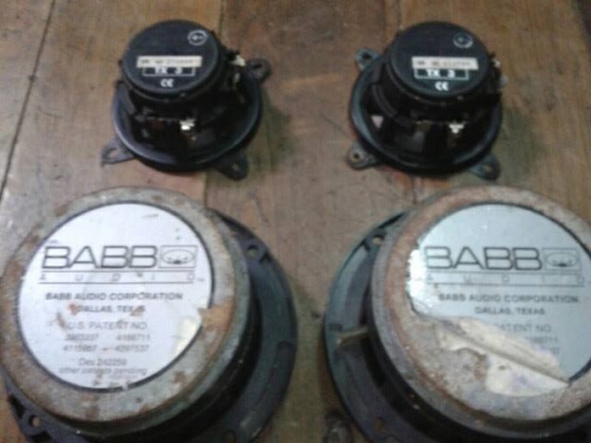 ขายลำโพง4นิ้วmbควอท เยอรมันกับมิดเบสของbabb usa