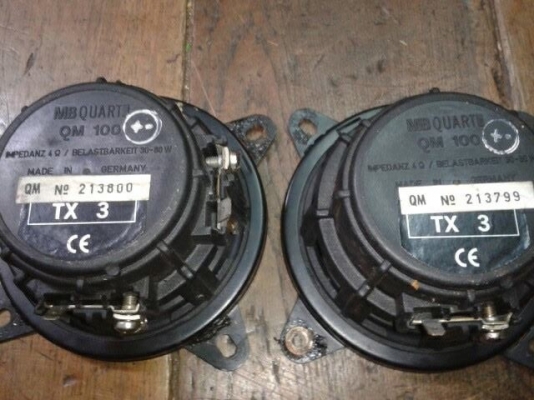 ขายลำโพง4นิ้วmbควอท เยอรมันกับมิดเบสของbabb usa