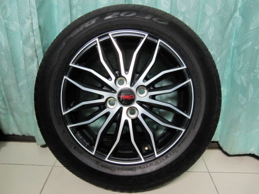 ขายล้อแม็กพร้อมยาง VIOS TRD V.3 ขอบ 15 มีตุ่มหน้ายาง