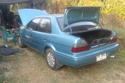 ลดราคา18500ขายเล่มทะเบียนชุดโอนโตโยต้าโซรูน่าปี98ออโต้ทะเบียนบุคคนพร้อมโอนภาษีไม่ขาด