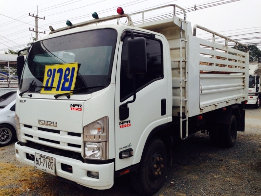 ขายรถดั้ม ISUZU NPR ตาตั้ง เครื่อง 4HK1  150 แรงม้า กระบอกดั้ม 4 ตัน กระบะยาว 4 เมตร กว้าง 2.20 เมตร สูง 1.30 เมตร