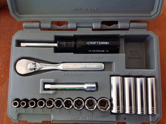 ขานชุดบล็อค Craftsman 2 หุน บล็อค mm 17 ชิ้น