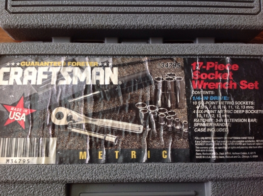 ขานชุดบล็อค Craftsman 2 หุน บล็อค mm 17 ชิ้น