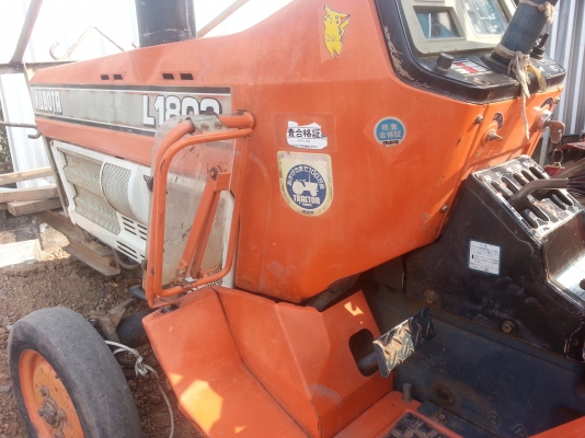 คูโบต้า L1802 พร้อมผานบุก 4  รถไร่สภาพดี เดิมๆถูกๆ