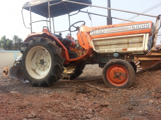 คูโบต้า L1802 พร้อมผานบุก 4  รถไร่สภาพดี เดิมๆถูกๆ