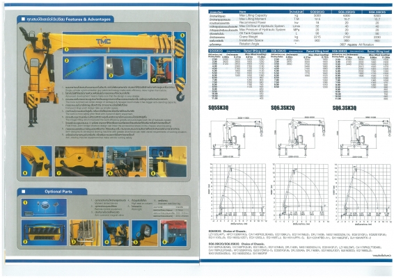 TMC ปั่นจั่นสำหรับติดตั้งรถบรรทุก