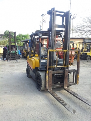 รถยกฟอร์คลิฟท์ FORKLIFT 3.0 ตัน Diesel ยกสูง 4.0 mm.งาสไลด์ ยางตัน