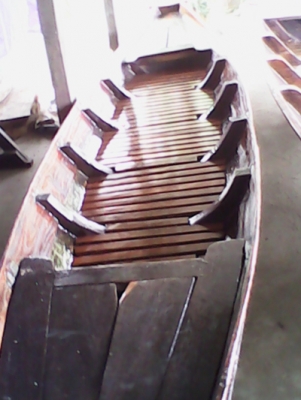 เรือพายม้า เรือขุดไม้ตะเคียน สภาพสวยพร้อมใช้ ขาย 35,000 บาท