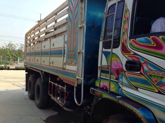 ISUZU.เดก้า FVZ33เครื่อง240เครื่อง6HE1ปี43โบอินเตอร์2เพลาดั้มกระบะมิเนียม