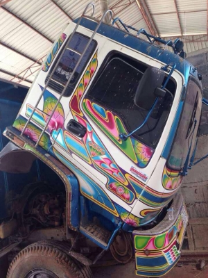 ISUZU.เดก้า FVZ33เครื่อง240เครื่อง6HE1ปี43โบอินเตอร์2เพลาดั้มกระบะมิเนียม