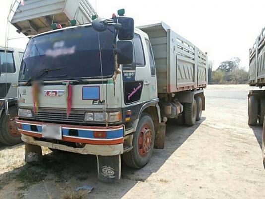 ขายรถบรรทุกสิบล้อดัมพ์ HINO 3H เครื่องเดิม HO7D-195 แรง ปี 39 เกียร์เดิม