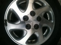 ขายแม๊กครบชุด ติดรถTOYOTA CAMRY ขอบ 15" 5รู 110 พร้อมยาง 205/65R 15