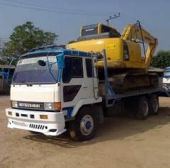 ขายรถเทนเลอร์บรรทุกแบคโฮ 10 ล้อ 2 เพลา MITSUBISHI FN527 ช่วงล้างใหญ่ รถสวย รีบจองด่วน