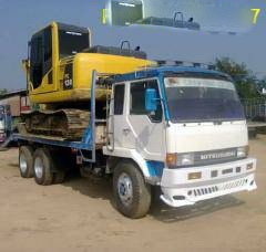 ขายรถเทนเลอร์บรรทุกแบคโฮ 10 ล้อ 2 เพลา MITSUBISHI FN527 ช่วงล้างใหญ่ รถสวย รีบจองด่วน