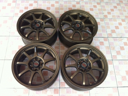 ขายล้อลายซิ่งๆ 16x7" 4H 100/114.3 สีทอง VOLK หล่อๆ