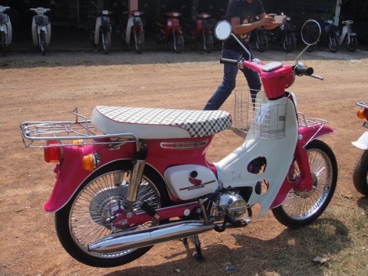 ขาย C 70  เครื่องดรีม 100 สีชมพู  ทะเบียนพร้อมชุดโอน