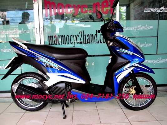MIO 125 i RR สีนํ้าเงินขาว  ไมล์ 4 พันโล  แถมฟรี เสื้อ และ หมวกกันน็อก  27900