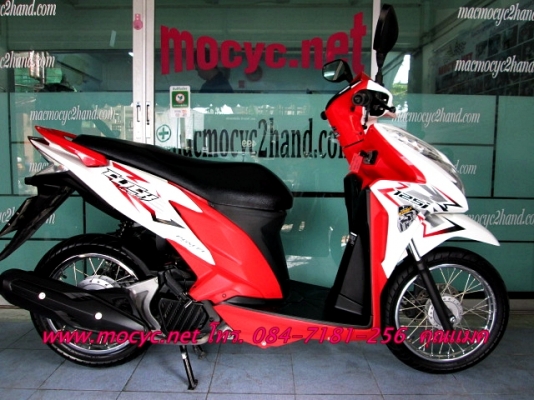CLICK 125 i ลาย street  สีขาวแดง ไมล์ 2268 โล แถมฟรี เสื้อ และ หมวกกันน็อก 35900