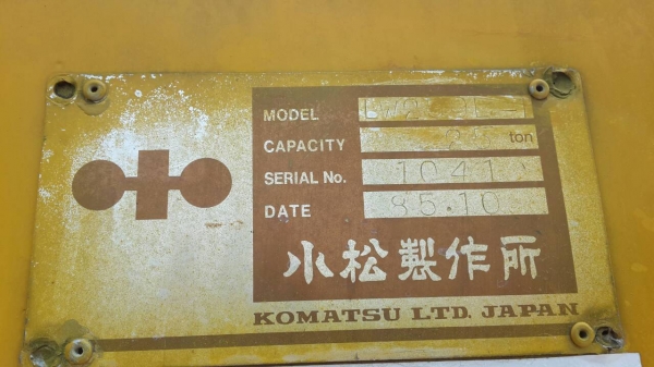 ขายเครน KOMATSU LW250L-1   25ตัน